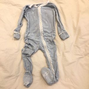 Kickee Pants One Piece Pajamas with Feet 9-2 month